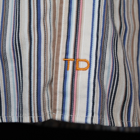 Thomas Dean XXL Muilt color Stripped Shirt - Picture 3 of 4